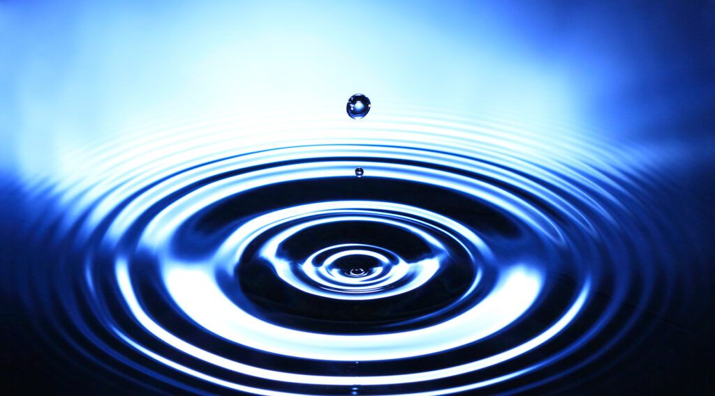 Ripples on water demonstrate the most powerful element in leadership -- influence.