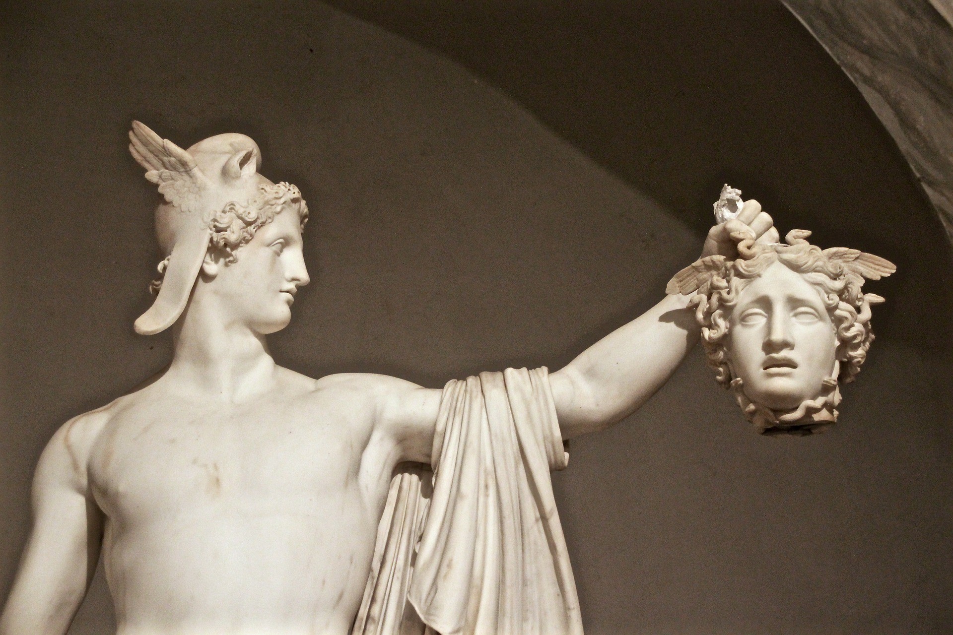 Vatican statue of Perseus with head of Medusa